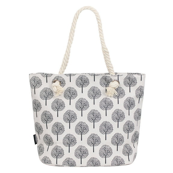 Premium Large Tree Print Cotton Canvas Tote Shoulder Bag Handbag