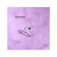 thumbnail image 4 of 925 Sterling Silver Simulated Emerald Birthstone CZ Ring For Pre-Teens Size 5, 4 of 6