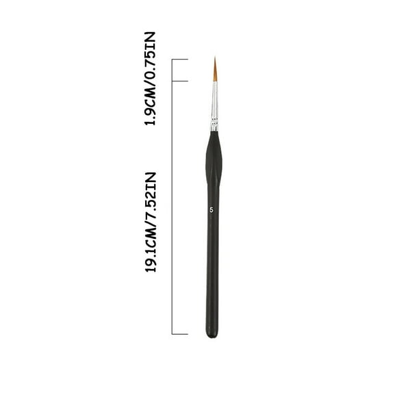WREESH Hook Line Pen Nylon Tip Hook Line Watercolor Gouache Oil Painting Brush