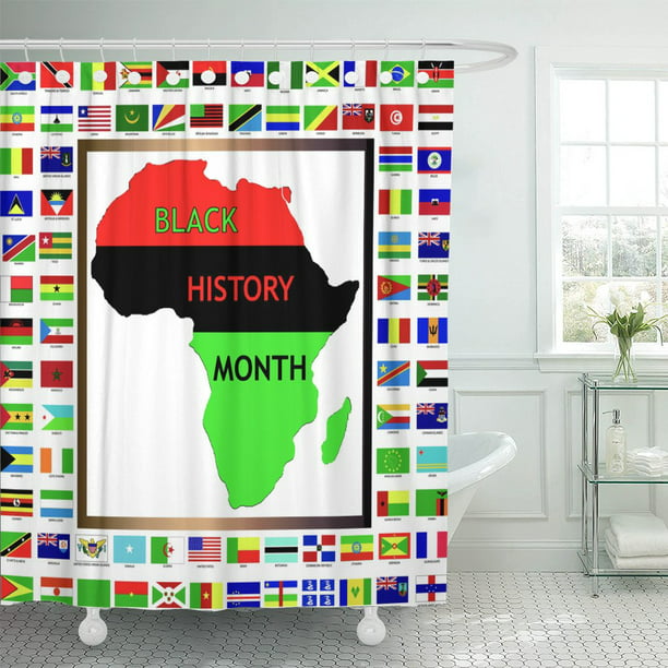 Shower Curtain 60x72 Inches, Black History Month Shower Curtain
