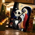 thumbnail image 3 of Halloween Ghost Garden Flag The Nightmare Garden Flag Sally Kisses Jack Vertical Double Sided Rustic Farmland Burlap Yard Lawn Outdoor Decor 28x40", 3 of 5