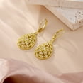 thumbnail image 4 of Lancharmed 14K Gold Plated Teardrop Dangle Earrings for Women Cubic Zirconia Filigree Jewelry Earrings Hypoallergenic Earring for Gifts, 4 of 10