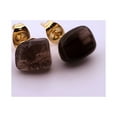 thumbnail image 4 of Natural Smoky Quartz Gold Stud Earrings NSQGSE2, 4 of 7