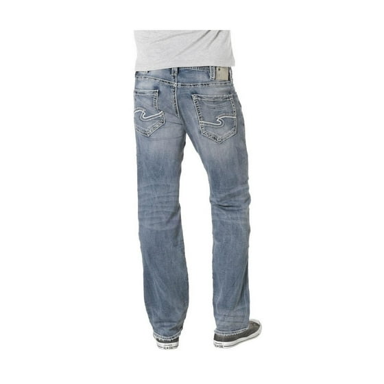 Silver Jeans Silver Jeans Denim Mens Zac Relaxed Joga Light Wash
