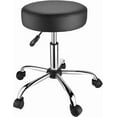 thumbnail image 1 of Tabouret Rond à Roulettes avec Roues, Siège en Cuir PU Pivotant à 360°, Chaise Tabouret Hydraulique à Hauteur Réglable, Tabourets de Dessin pour Bureau à Domicile, Salon, Spa, 1 of 9
