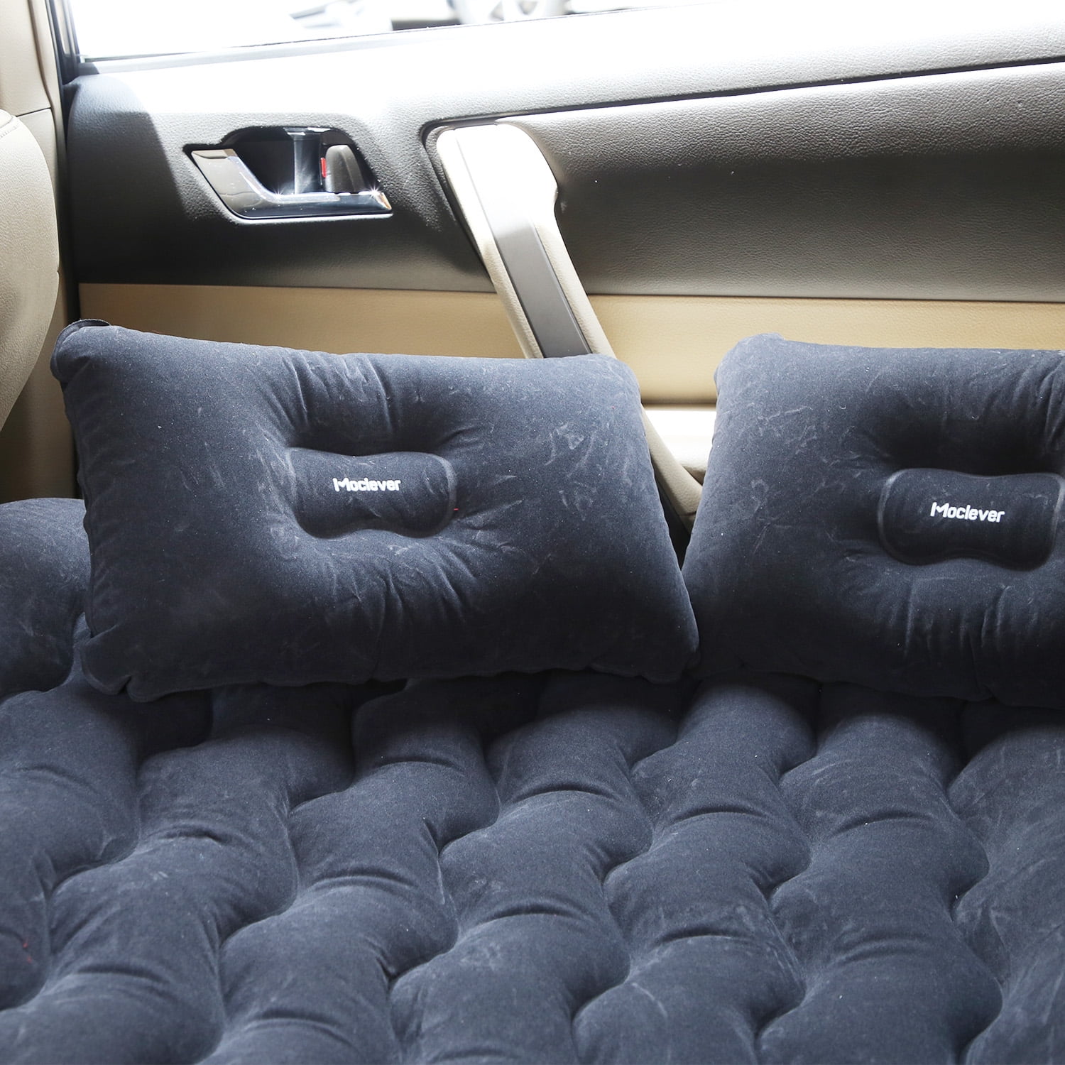 Moclever Car Air Bed 8" Ergonomic Design Air Mattress with Pump, 132x76cm