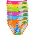 thumbnail image 3 of ToBeInStyle Girl's Pack of 6 Colorful Princess Print Panty Briefs - Large, 3 of 7
