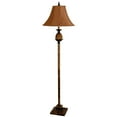 thumbnail image 7 of 65" Antique Gold And Brown Traditional Pineapple Floor Lamp With Brown Bell Shade, 7 of 7