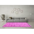thumbnail image 3 of Ahgly Company Indoor Square Abstract Pink Modern Area Rugs, 5' Square, 3 of 4