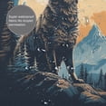 thumbnail image 3 of Wolf Shower Curta inch 72x72 inch For Bathroom, Waterproof Fabric Quick Dry Soft Decoration Set, 3 of 5