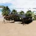 thumbnail image 3 of 20x40 Heavy Duty Metal Carport with Galvanized Steel Roof, Extra Tall All-Weather RV Shelter, Upgraded Base Metal Garage for Cars, Boats, Tractors & Vehicles, 3 of 8