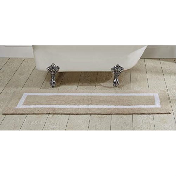 Hotel Collection 20" x 60" Rectangle in Sand/White