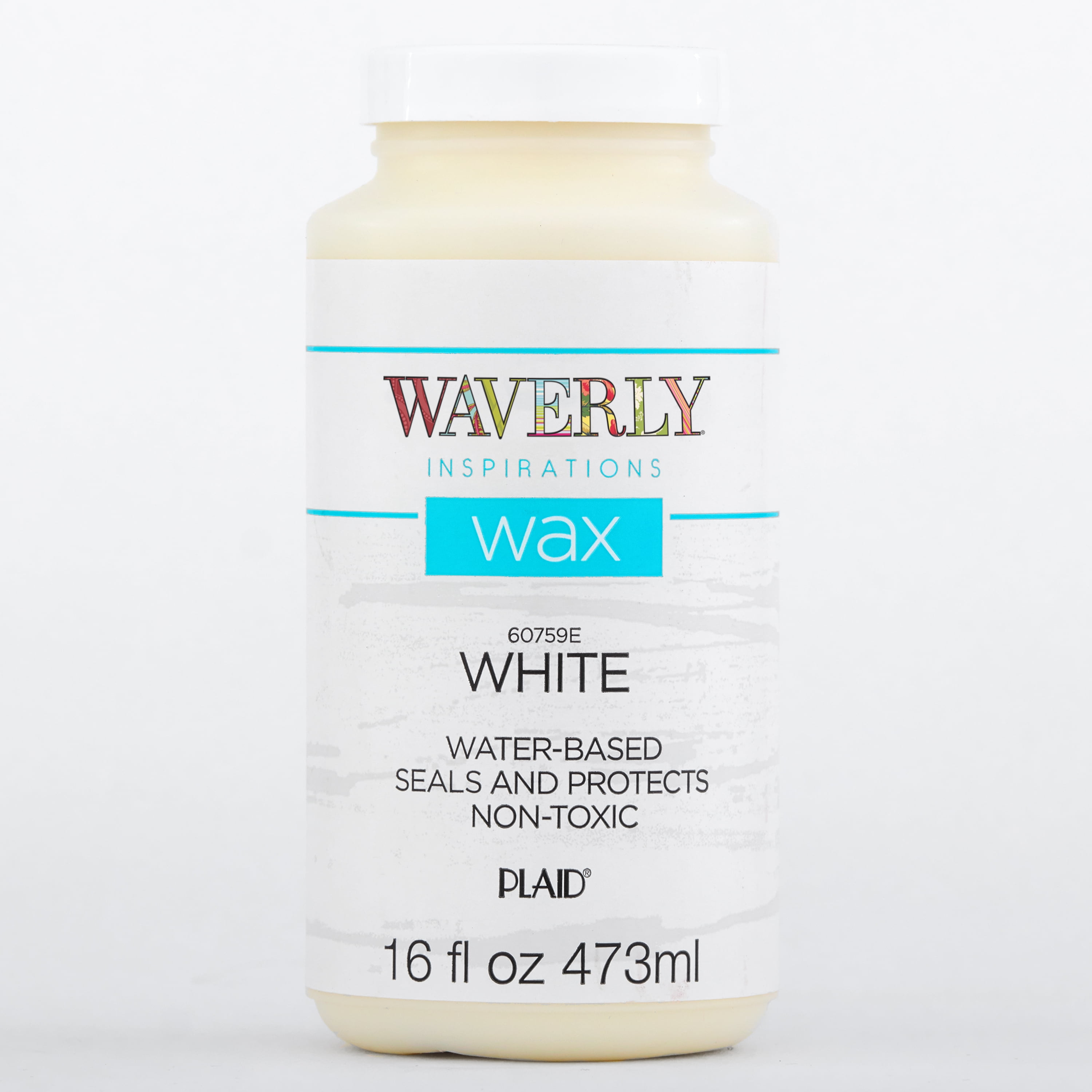 Waverly Inspirations 60759E Chalk Paint Wax, Matte Finish, White, 16 fl oz
