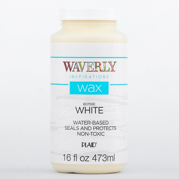 Waverly Inspirations 60759E Chalk Paint Wax, Matte Finish, White, 16 fl oz