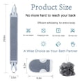 thumbnail image 2 of Exfoliating Back Scrubber for Shower, Exfoliating Glove and Shower Loofah Set(3 Packs), 2 of 8