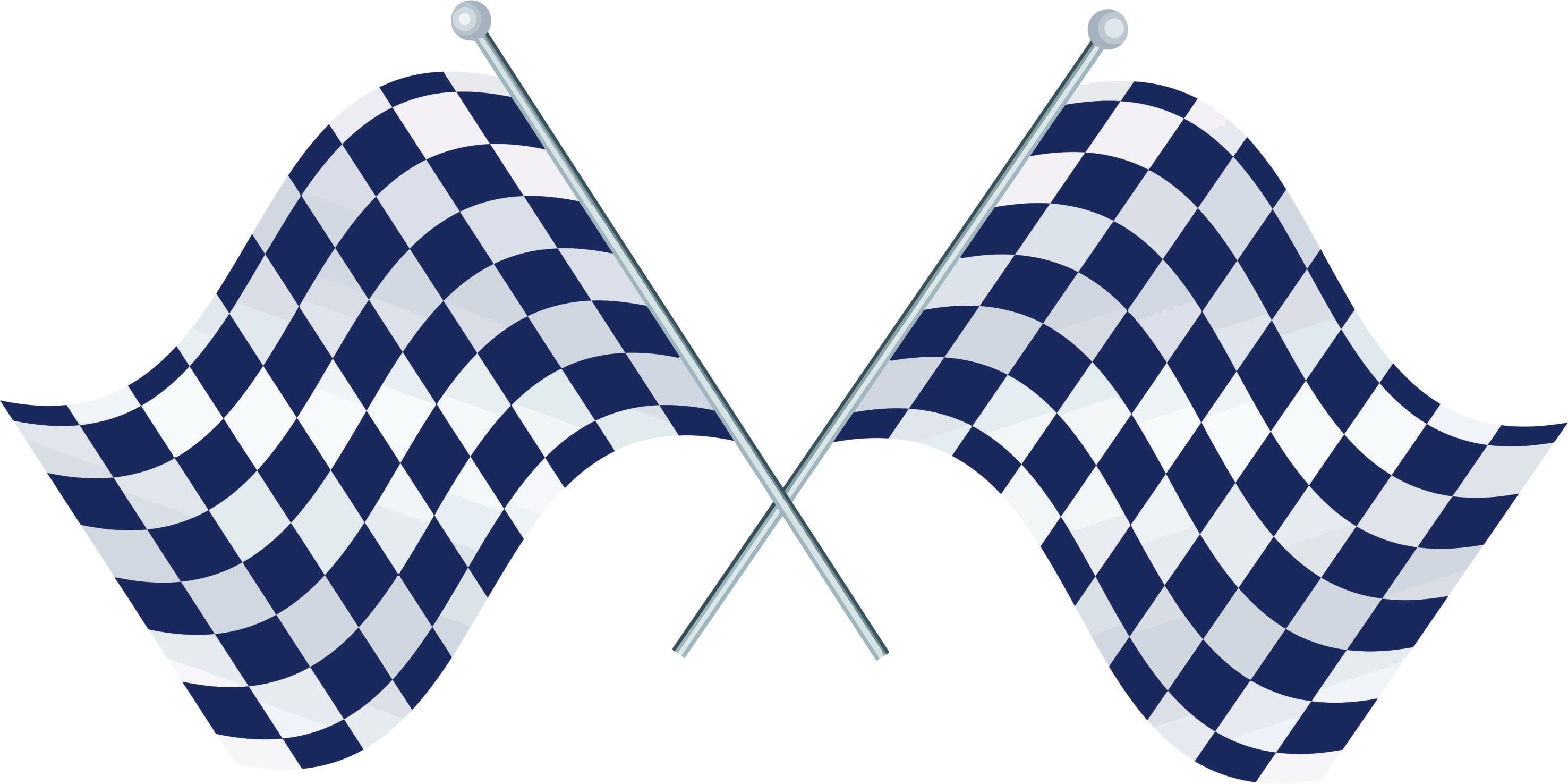 Checkered Blue White Flag Racing Car Sticker Vinyl Decal Laptop Room Bedroom Decor Window Vinyl