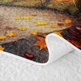 thumbnail image 5 of Erosebridal Pumpkin Harvest Quilt King 3 Pieces,Fall Rustic Cabin King Coverlet Set,Gold,1 Bedspread and 2 Pillowcases, 5 of 7