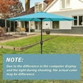 thumbnail image 7 of 9' Patio Umbrella Replacement, Patio Canopy Outdoor Table Market Yard Umbrella Replacement Top Cover, for 9FT 8 Ribs Umbrella, for 52" to 54" Ribs, Turquoise, 7 of 7