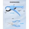 thumbnail image 5 of Calamus 2 Pc Fishing Tool Kit, Corrosion-Resistant Pliers, Lip Gripper, Fillet Knife, Scale, Retractor, Gloves, Scissors & Pocket Knife, Fishing Gear Set-DriftWave, 5 of 10