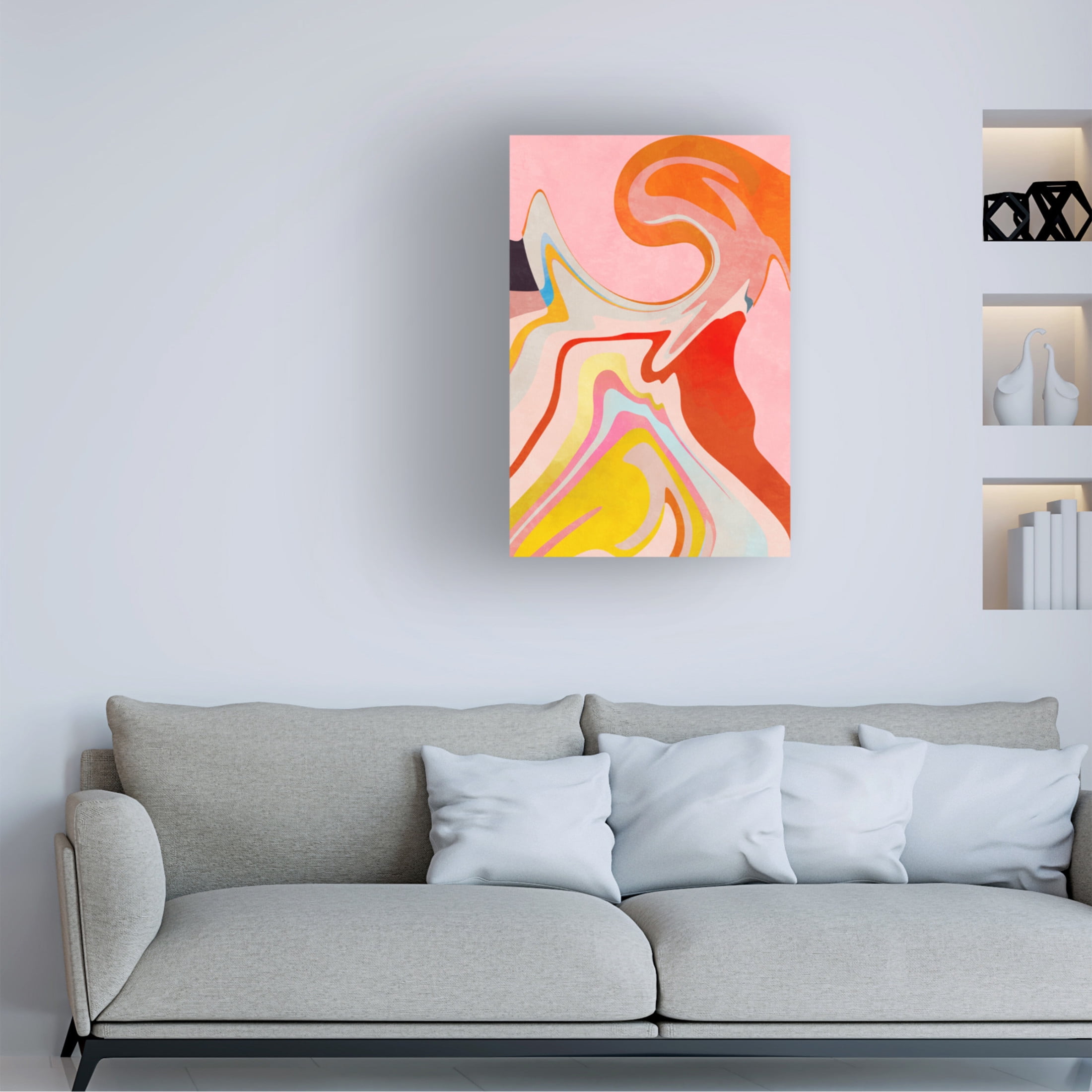 Trademark Fine Art Ana Rut Bre Organic Bauhaus Waved 2 Canvas Wall Art