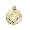 thumbnail image 3 of 14k yellow gold ten commandments book star of David Chay Jewish pendant 4.1g, 3 of 10