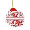 thumbnail image 1 of Adornos Navideños con Monograma Acrílico de 26 Letras y Gorro de Papá Noel | Adornos Navideños 2D para Manualidades | Adornos con Letras Colgantes para Decorar El Hogar, La Chimenea, La Puerta y La V, 1 of 5