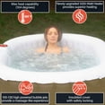 thumbnail image 6 of ALEKO 145 Gallon 2 Person Brown Oval Inflatable Jetted Hot Tub with Cover, 6 of 13