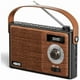 thumbnail image 1 of wonima11 AM FM Radio Portable Retro Bluetooth Speaker Support USB/TF/AUX Player, Vintage Wireless Radio with Digital Display, Retro Radios Battery Powered or Plug in Wall for Home Office Outdoor, Gift, 1 of 1