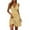 Earthy Yellow, variant on WTOBBY Ladies Casual Fashion V-Neck Sleeveless Floral Print Dress for Summer Daily Wear with Lightweight and Comfortable Fabric,Blue L