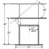 Alvin Table White Base White Top 37 1/2 " x 60"