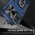 thumbnail image 2 of SaniMore for Motorola Moto G Power 5G Stand Case, Slide Camera Cover 360 Degree Rotating Kickstand Magnetic Car Mount Hybird Tri-layer Rugged Shell Military-grade Shockproof Anti-drop Cover, Navyblue, 2 of 10