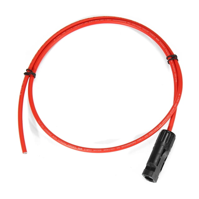 Seitruly Paquete de 2 paneles solares impermeables a prueba de polvo Cable de extensión extensor autoblocante reemplazo de cable ignífugo Electrónica miscelánea 3 metros