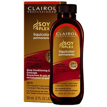 Clairol Professional Soy4plex Hair Color 2rv 70r Dark Red Clairol Professional Soy4plex Hair Color 2rv 70r Dark Red Violet Brown 2