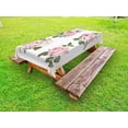 thumbnail image 1 of Rose Outdoor Tablecloth, Springtime Set of Bouquets of Roses Bridal Flora Corsage Gentle Nature, Decorative Washable Fabric Picnic Tablecloth, 58 X 104 Inches, Pale Pink Reseda Green, by Ambesonne, 1 of 2