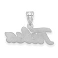 thumbnail image 3 of 10k White Gold LogoArt University of Tulsa T-U Large Pendant Q1W006UTL, 3 of 6
