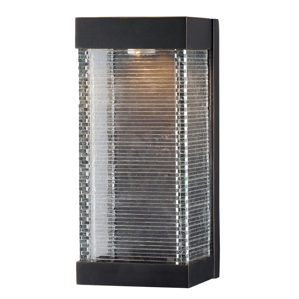 55224 Stackhouse 13" Tall Integrated LED Outdoor Wall Sconce with Glass Rectangular Shade