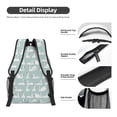 thumbnail image 4 of Disketp White Swan Backpack - Comfortable Daypack with The right laptop for you Spacious Main Compartment & other poket - {designName} print, 4 of 6