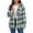 Green(Upgrade), variant on Coorders Women's Flannel Plaid Heavyweight Jacket Coat With Pockets, Womens Outwear Winter Hooded Coats ,Women's Plus Khaki,Size M