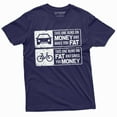 thumbnail image 4 of Bike T-Shirt Biker Cyclist Vs Car Tee Shirt Healthy Lifestyle Sports Shirt (Large Military Green), 4 of 6