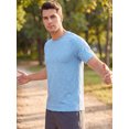 thumbnail image 4 of INSPIRE CHIC Men's Athletic T-Shirt Short Sleeve Crew Neck Running T-Shirts M Blue, 4 of 5