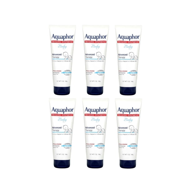 Aquaphor Rash Aquaphor Baby Healing Ointment Relieves Diaper Rash, 7 oz, 6 Pack ...
