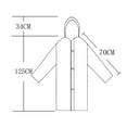 thumbnail image 2 of Tiweut Womens Rain Jackets Men and Outdoor Transparent Portable Raincoat Regular Blouses White,One Size, 2 of 4