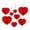 Red, variant on 8 Pieces Heart Ornaments String Garland Paper Design Engagement Anniversary Wedding Home Decoration
