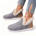 thumbnail image 3 of XILOO Women’s Cozy Micro Suede Winter Slippers with Memory Foam, Fuzzy Faux Fur Collar, Warm Indoor Outdoor House Shoes, 3 of 4