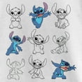 thumbnail image 2 of Girl's Lilo & Stitch Iconic Poses Graphic Tee White Medium, 2 of 4