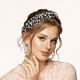 thumbnail image 2 of Diadema Elástica Anudada Unique Bargains Patrón de Leopardo Blanco Negro, 2 of 7