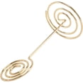 thumbnail image 5 of 12 Pack Table Number Card Holders Photo Holder Stands Place Paper Clips, Shape (Gold), 5 of 5