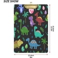 thumbnail image 3 of Coolnut Cute Cartoon Dinosaur Acrylic Clipboard with Low Profile Silver Metal Clip Standard A4 Letter Size Decorative Clipboards for Office,Jobsite,Medical,School, 3 of 7
