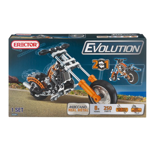 Erector Evolution Building Kit Motorcycle, 1.0 KIT