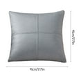 thumbnail image 4 of Taotanxi Faux Leather Throw Pillow Covers 18 X 18 Inches, Gray#0900 Pillow Cover, Hand Stitched Leather Decorative Pillow Cover for Couch Sofa Bed Living Room Home Garden, 4 of 6